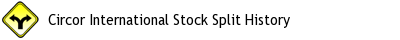 Circor International stock split history picture